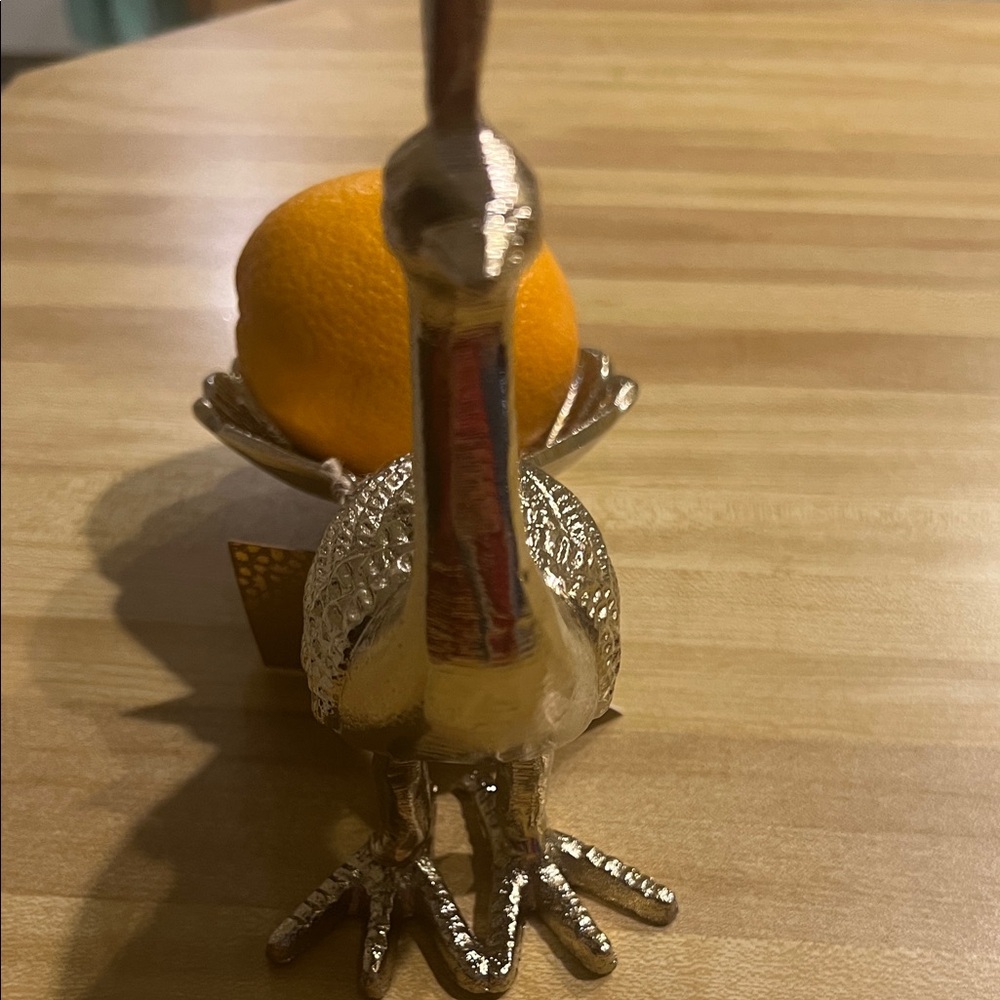 #1165 + Elegant Gold Peacock Figurine - Picture 4 of 7